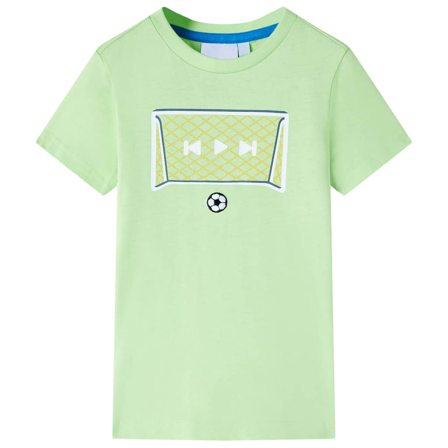 Kindershirt 140 limoengroen Limoen