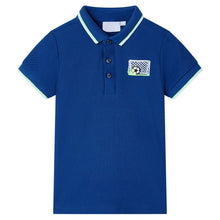 Kinderpoloshirt 104 donkerblauw Blauw 104