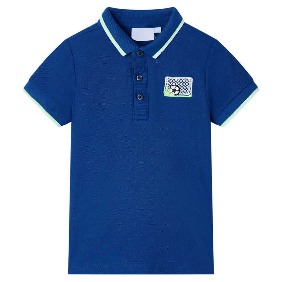 Kinderpoloshirt 104 donkerblauw Blauw 104
