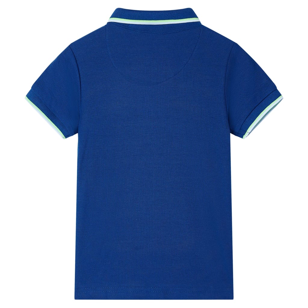 Kinderpoloshirt 104 donkerblauw Blauw 104