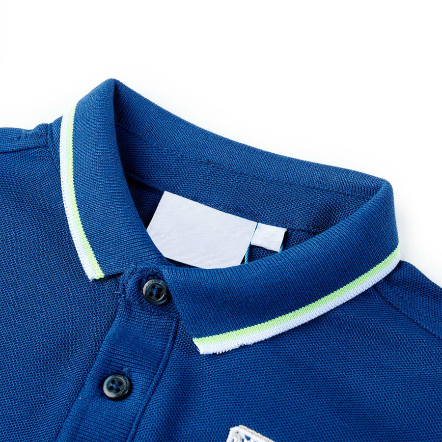 Kinderpoloshirt 104 donkerblauw Blauw 104