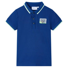 Kinderpoloshirt 116 donkerblauw Blauw 116