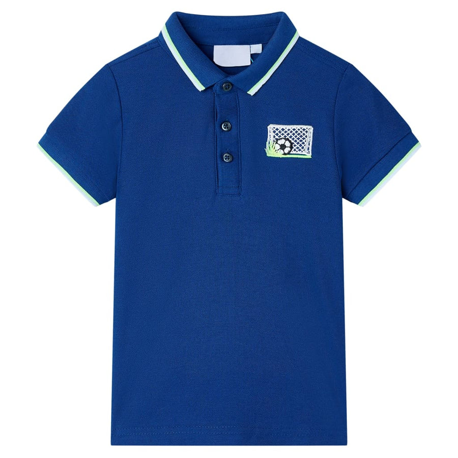 Kinderpoloshirt 116 donkerblauw Blauw 116