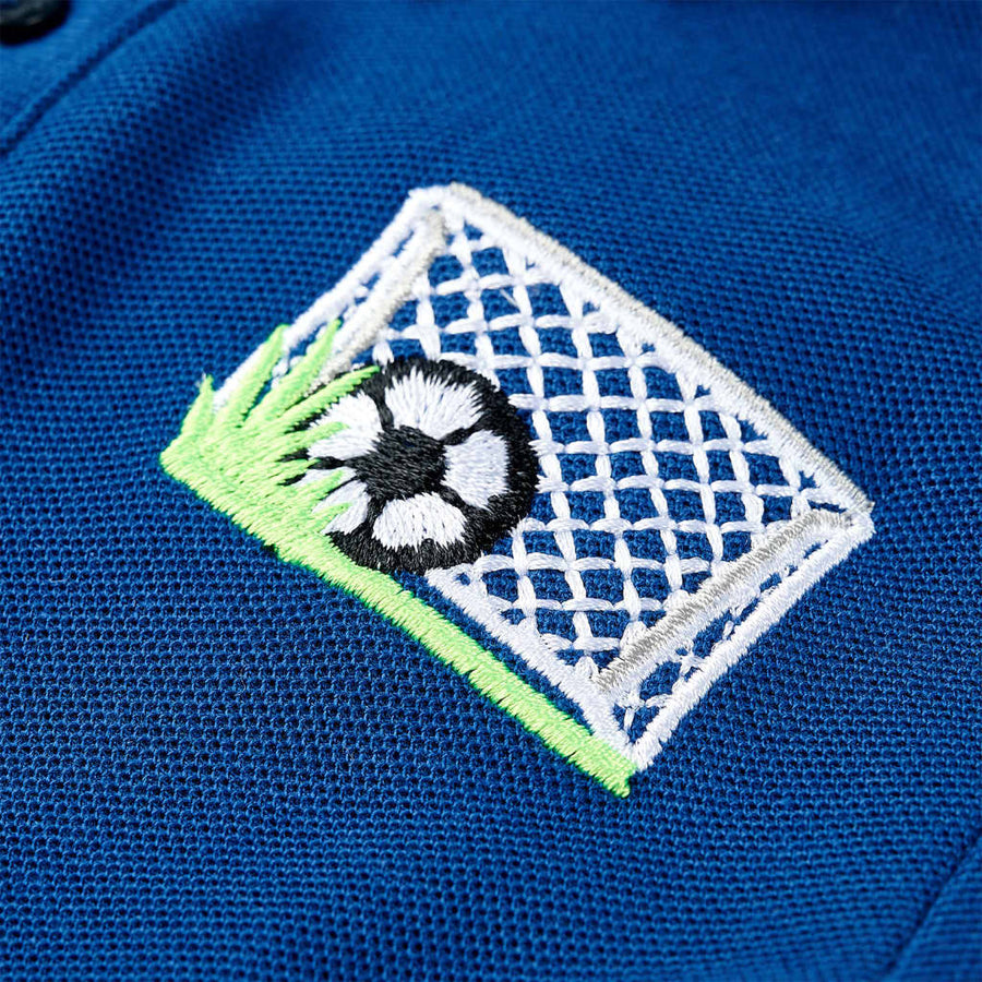 Kinderpoloshirt 116 donkerblauw Blauw 116