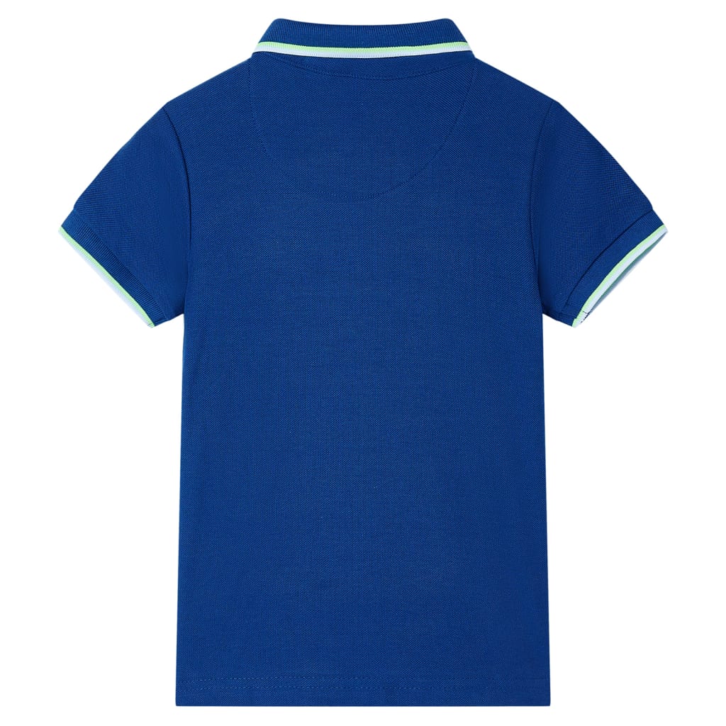 Kinderpoloshirt 128 donkerblauw Blauw 128