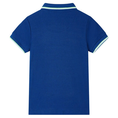 Kinderpoloshirt 128 donkerblauw Blauw 128