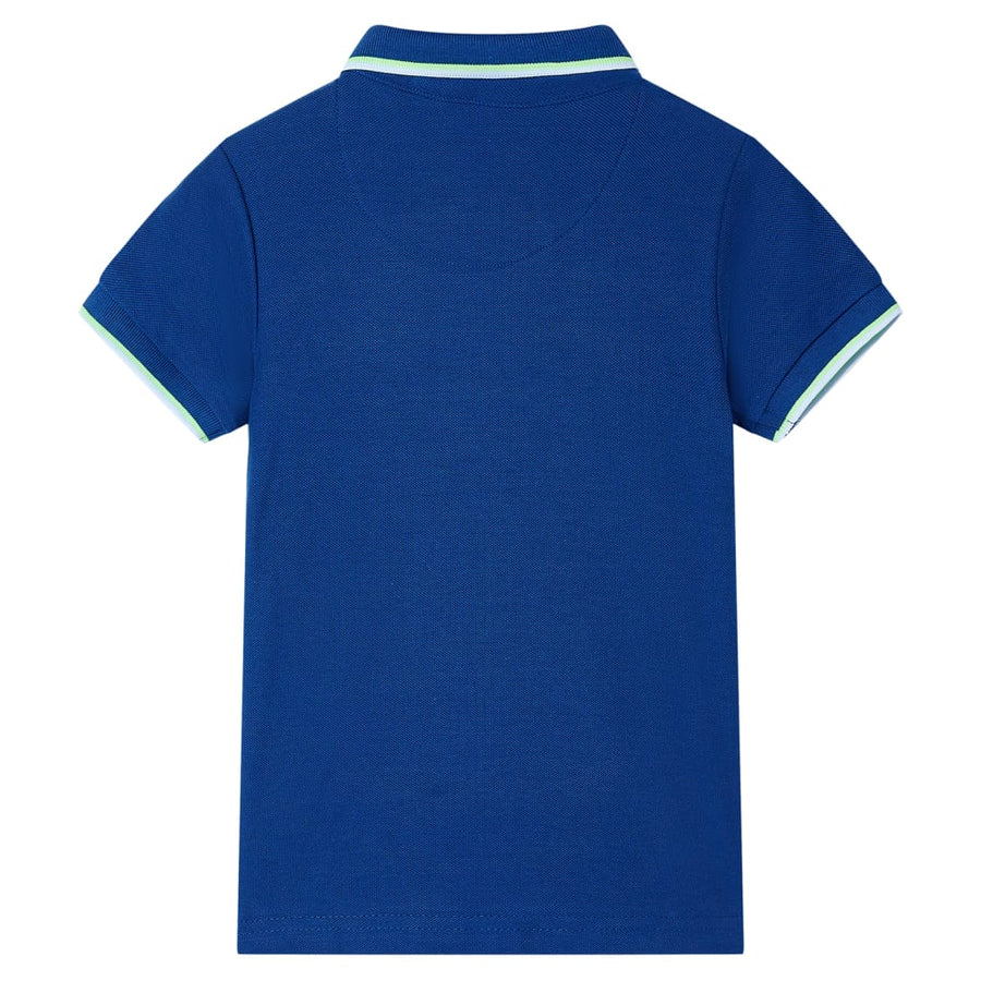 Kinderpoloshirt 128 donkerblauw Blauw 128