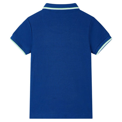 Kinderpoloshirt 140 donkerblauw Blauw
