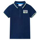 Kids' polo shirt 116 navy blue