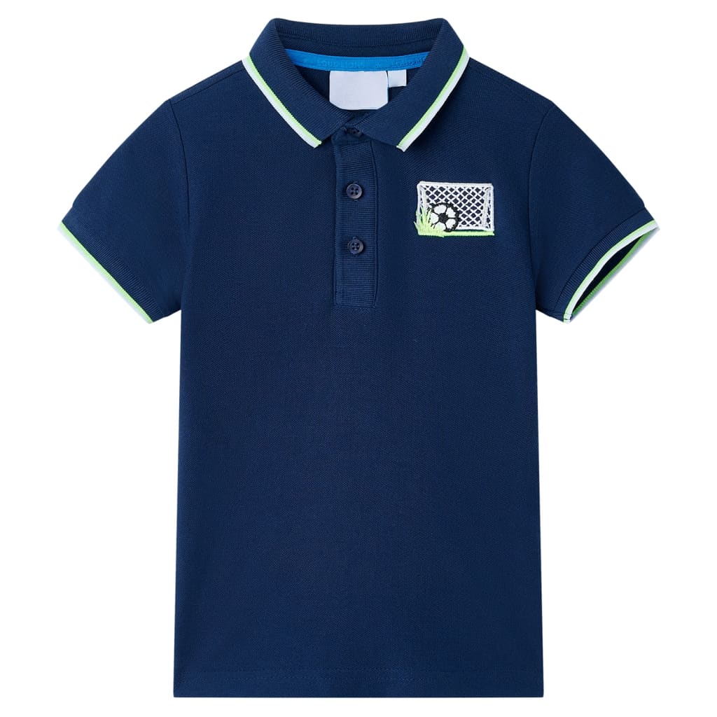 Kinderpoloshirt 116 marineblauw Marineblauw 116