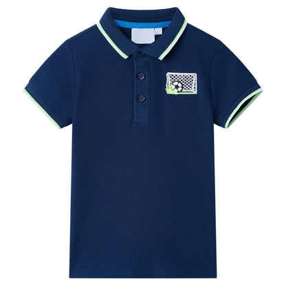 Kinderpoloshirt 116 marineblauw Marineblauw 116