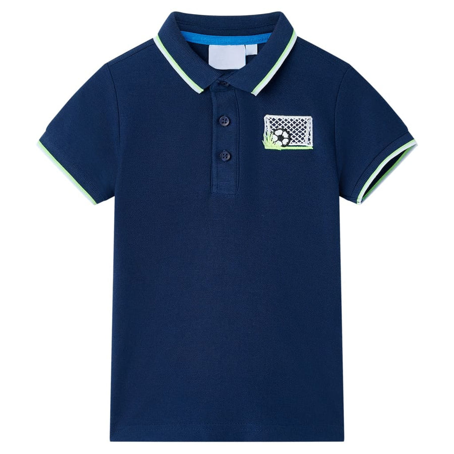 Kinderpoloshirt 116 marineblauw Marineblauw 116