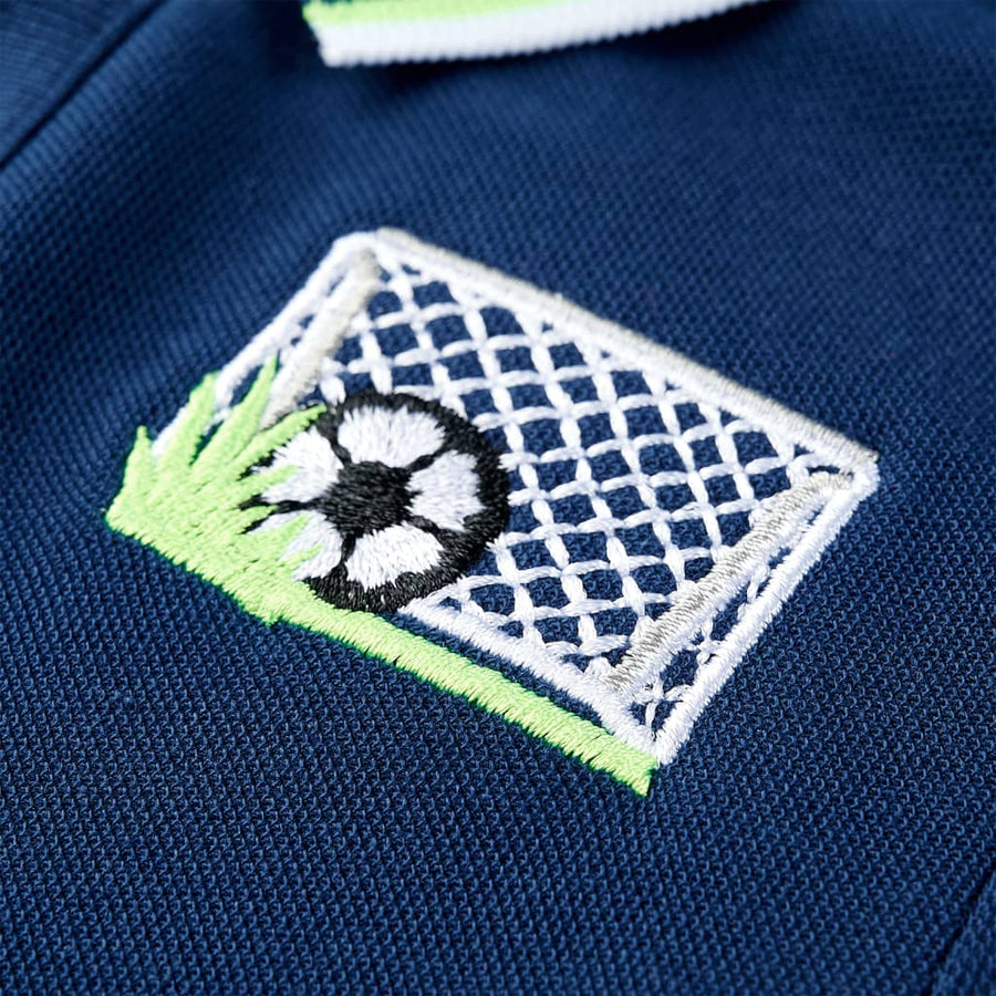 Kinderpoloshirt 116 marineblauw Marineblauw 116