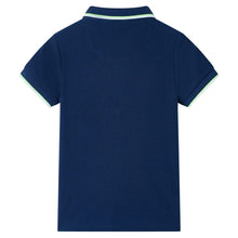 Kinderpoloshirt 128 marineblauw Marineblauw 128