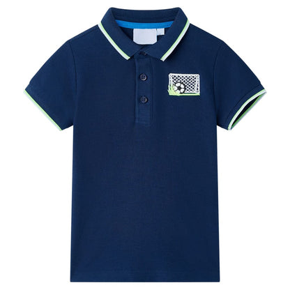 Kinderpoloshirt 140 marineblauw Marineblauw 140