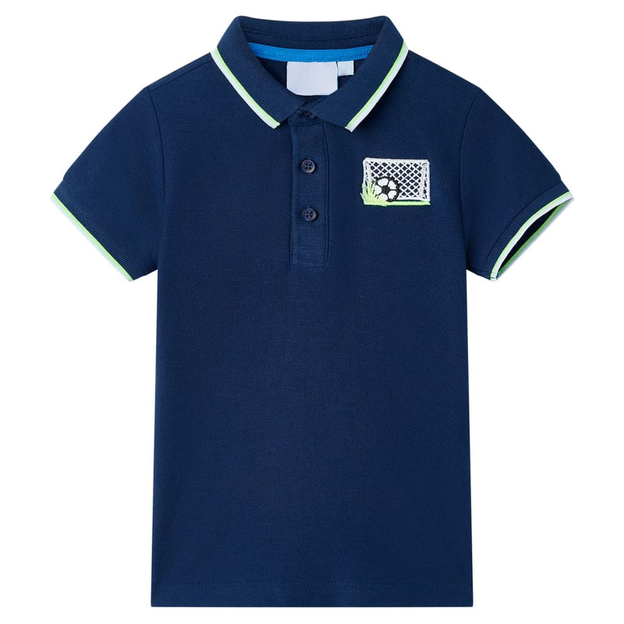 Kinderpoloshirt 140 marineblauw Marineblauw 140
