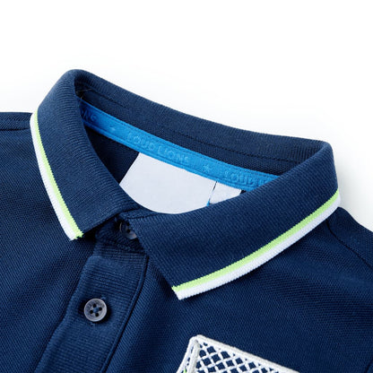 Kinderpoloshirt 140 marineblauw Marineblauw 140