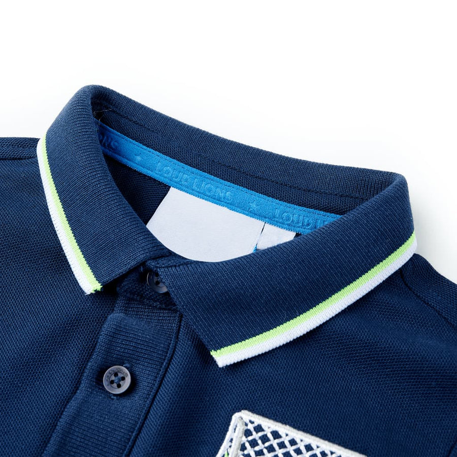 Kinderpoloshirt 140 marineblauw Marineblauw 140
