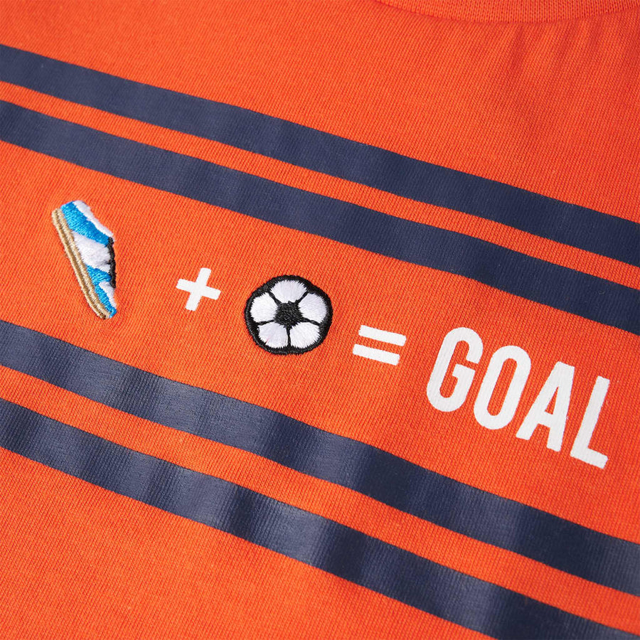 Kindershirt 116 donkeroranje orange