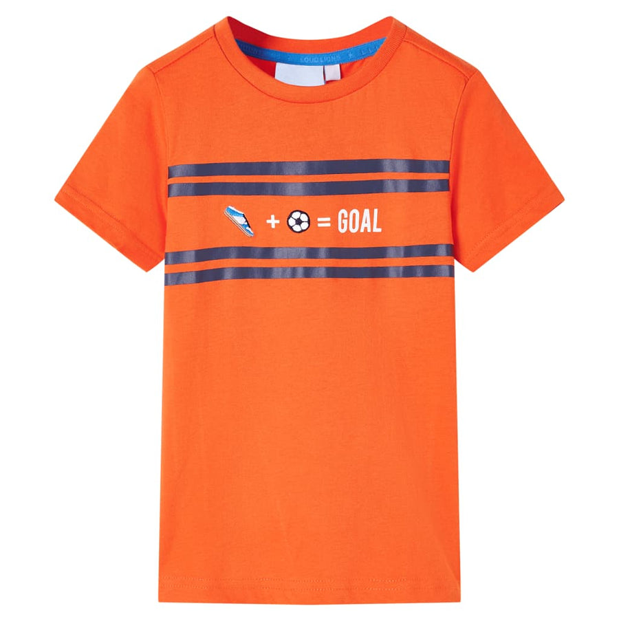 Kindershirt 128 donkeroranje orange