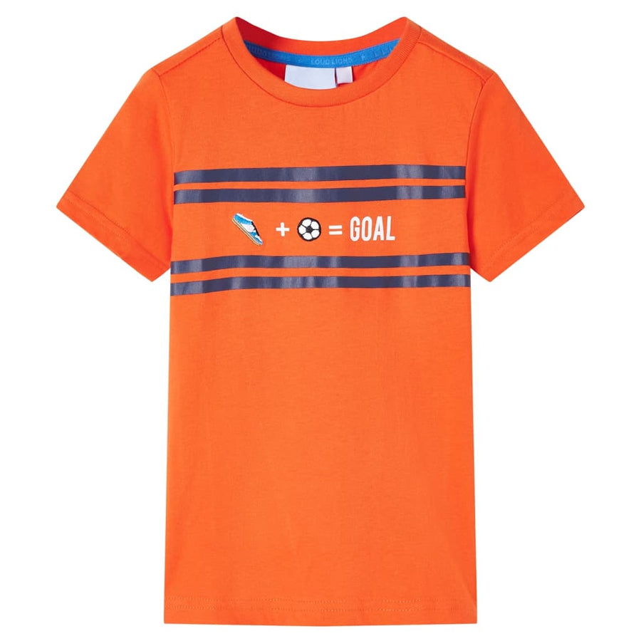 Kindershirt 140 donkeroranje orange 140