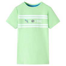 Kindershirt 128 neongroen Groen