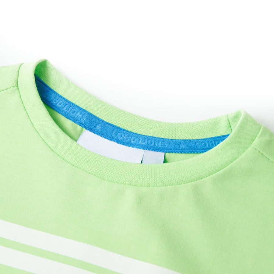 Kindershirt 128 neongroen Groen