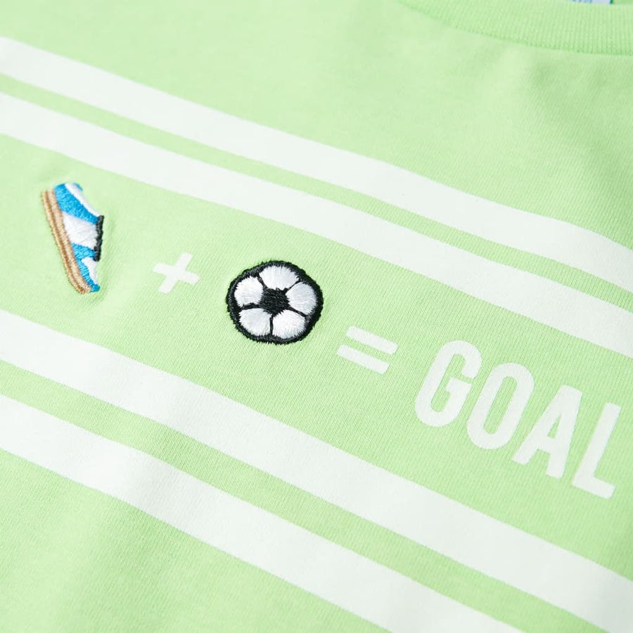 Kindershirt 128 neongroen Groen