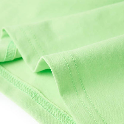Kindershirt 128 neongroen Groen