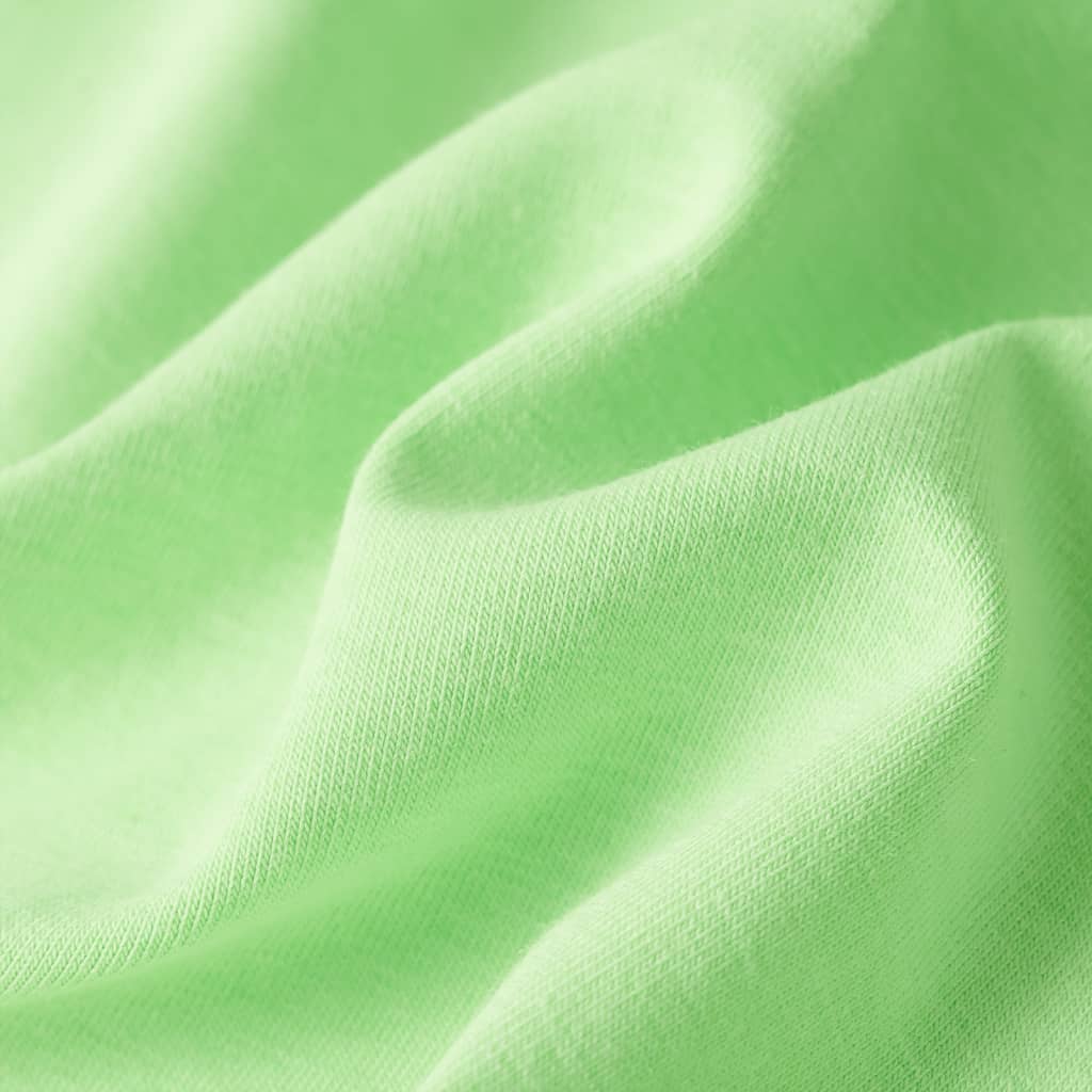 Kindershirt 128 neongroen Groen