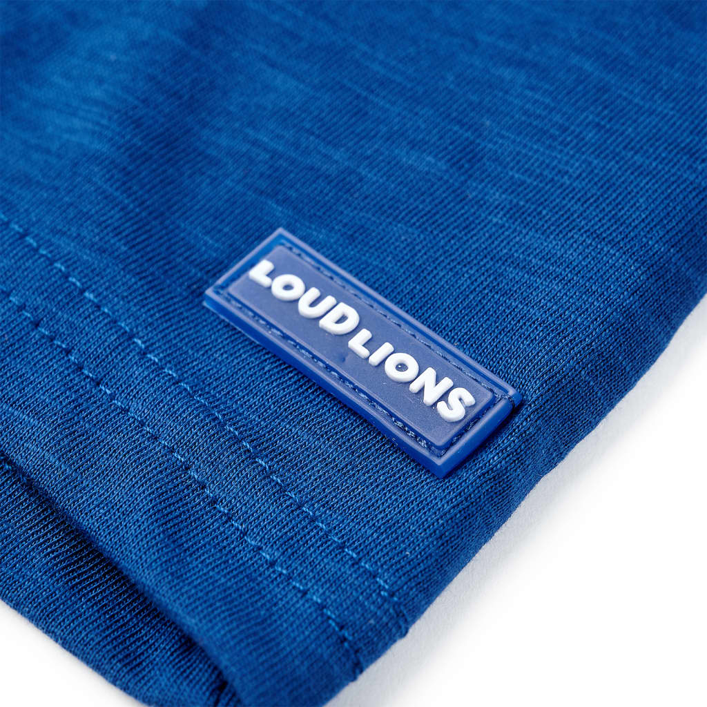 Kindershirt 128 donkerblauw Blauw