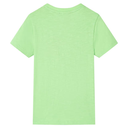 Kindershirt 116 neongroen Groen