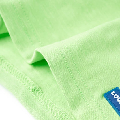 Kindershirt 116 neongroen Groen