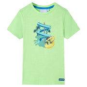 Kids' T-shirt size 128 neon green