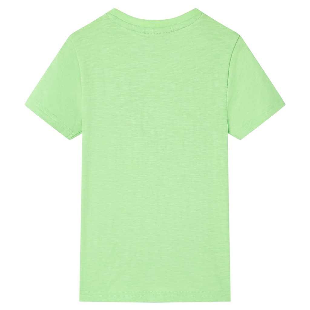 Kindershirt 128 neongroen Groen