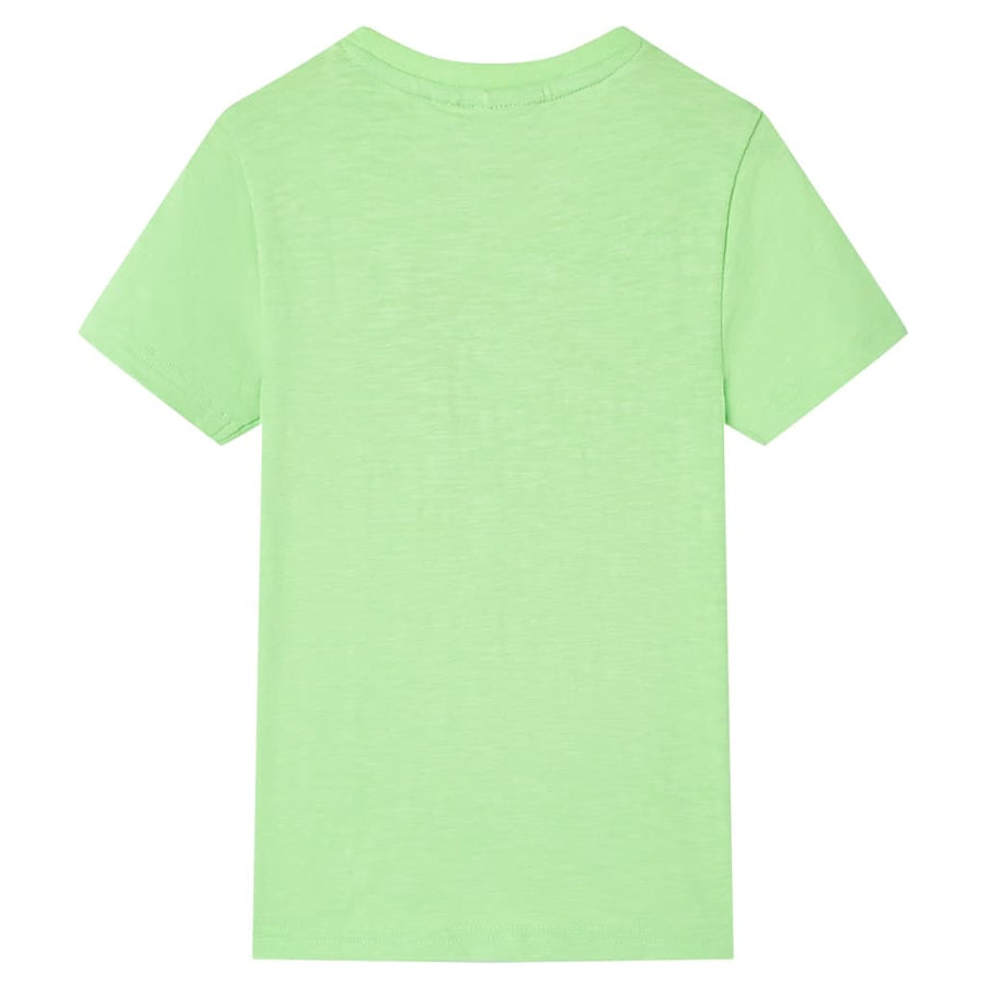 Kindershirt 128 neongroen Groen