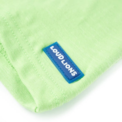 Kindershirt 128 neongroen Groen