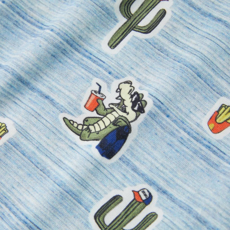 Kindershirt 140 gemengd blauw Blauw
