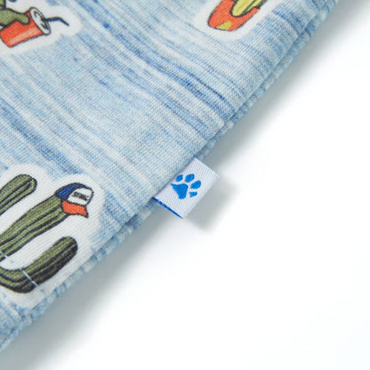 Kindershirt 140 gemengd blauw Blauw