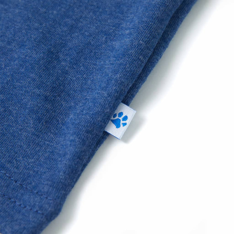 Kindertopje 104 gemêleerd donkerblauw Donkerblauw