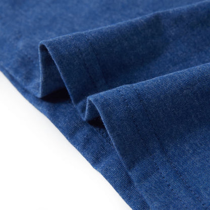 Kindertopje 104 gemêleerd donkerblauw Donkerblauw