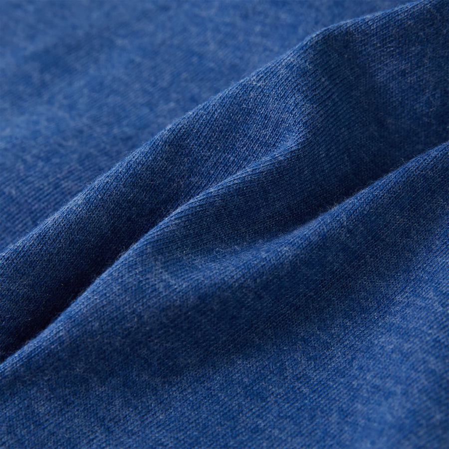 Kindertopje 128 gemêleerd donkerblauw Donkerblauw