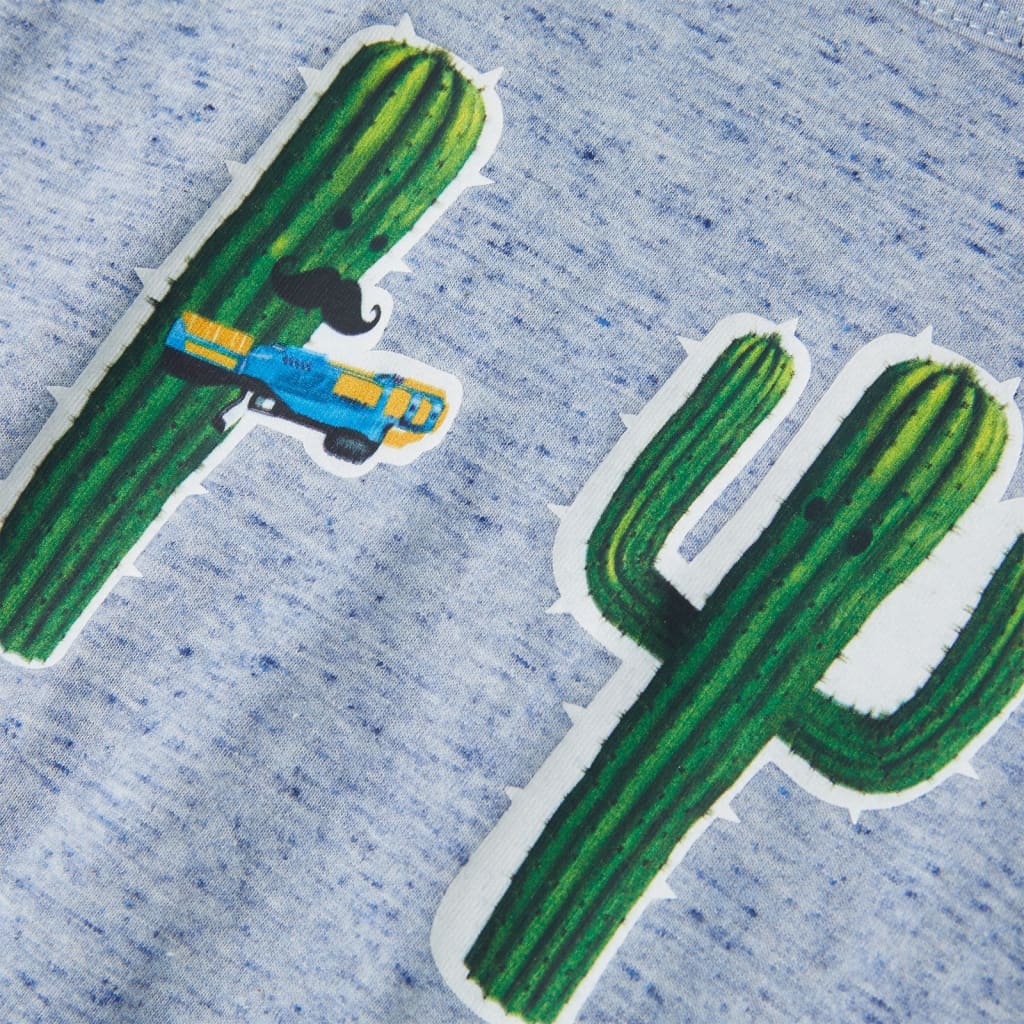 Kindertopje 116 gemêleerd blauw Blauw 116
