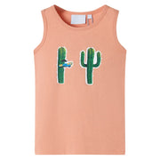 Children's top size 128 light orange