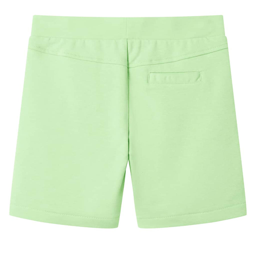 Kindershort 128 fluorescerend groen 128