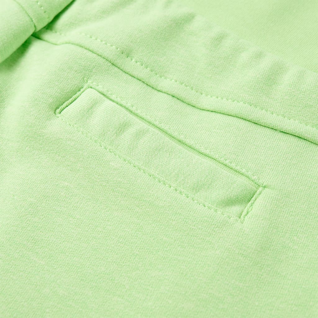 Kindershort 128 fluorescerend groen 128