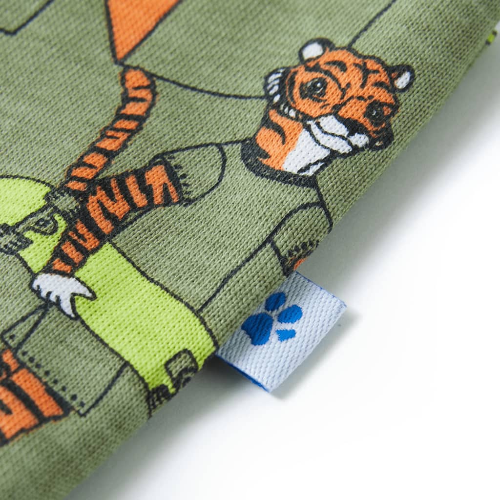 Kinderpyjama met korte mouwen 104 lichtkakikleurig 104