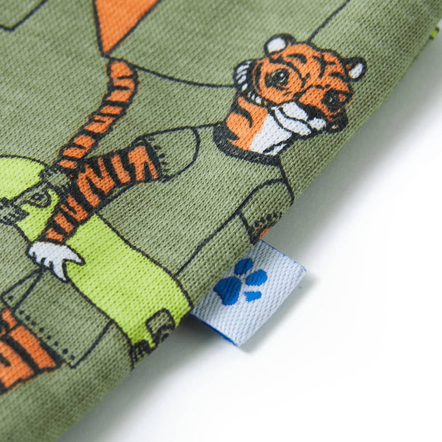Kinderpyjama met korte mouwen 116 lichtkakikleurig 116