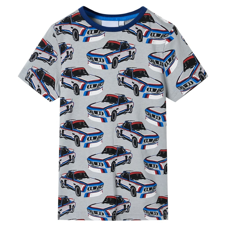 Kinderpyjama met korte mouwen 104 grijs