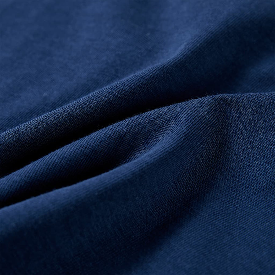 Kindershirt 128 blauw en marineblauw 128